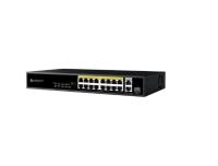 STONET ST119G 16 Port 10/100 PoE 250W +2 Port GigaBit UpliNK +1 Port GigaBit SFP  YONETILEMEZ SWITCH ST119GHPDI-2G1MS-2